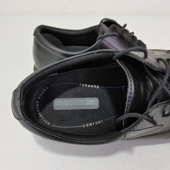 Nunn Bush Black Leather Slip Resistant  Shoes Men\'s Size 9 M main image 7